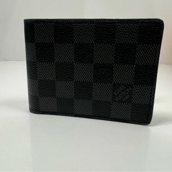 Louis Vuitton Damier Graphite Slender Wallet, Men's Bifold Card Holder - Picture 2 of 8